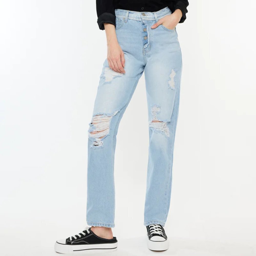 Kancan Paula 90s Straight Fit Leg Jeans
